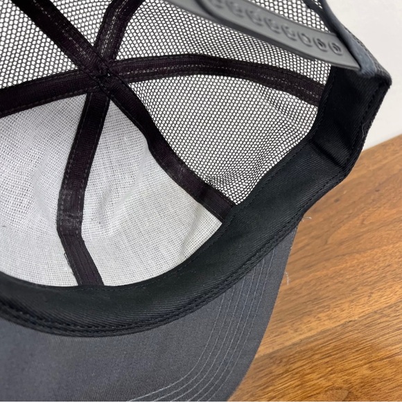 VINTAGE 90s BP British Petroleum Patch Trucker Snapback Hat Cap Gray Workwear - Picture 12 of 15